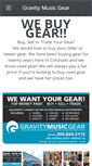 Mobile Screenshot of gravitymusicgear.com