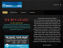 Tablet Screenshot of gravitymusicgear.com